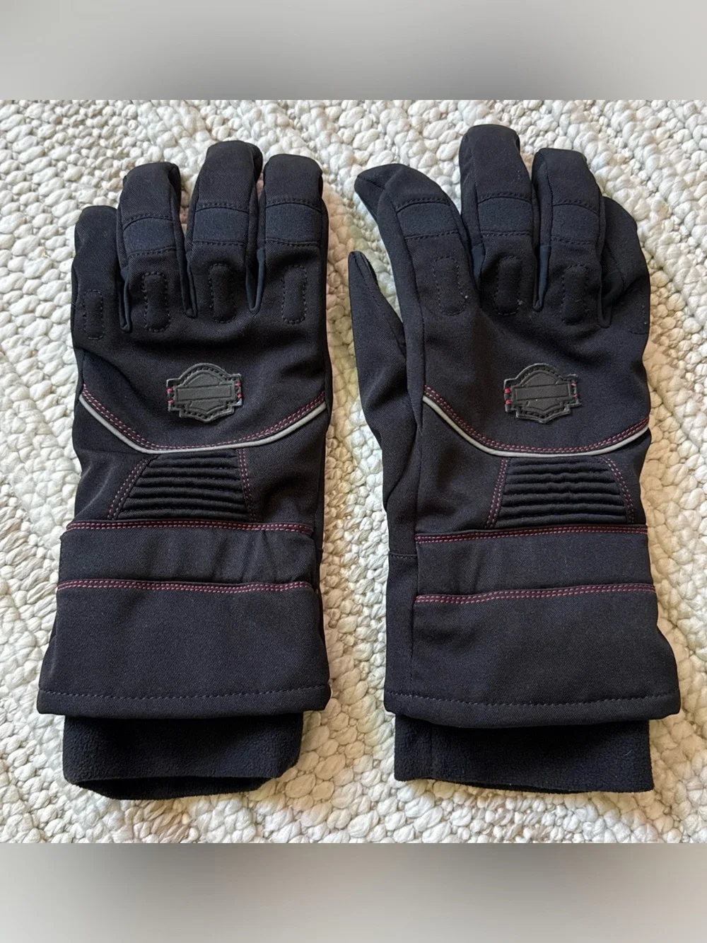 Harley Davidson Full Fingered Gloves Poly Fall Time- Size Womans XL Motorcycle